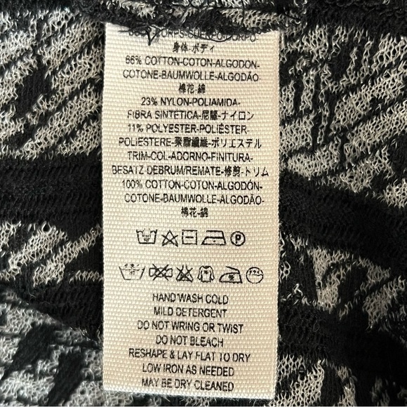 Free People open front cocoon kimono duster, fringed sleeve det Oversized XS - Picture 10 of 10